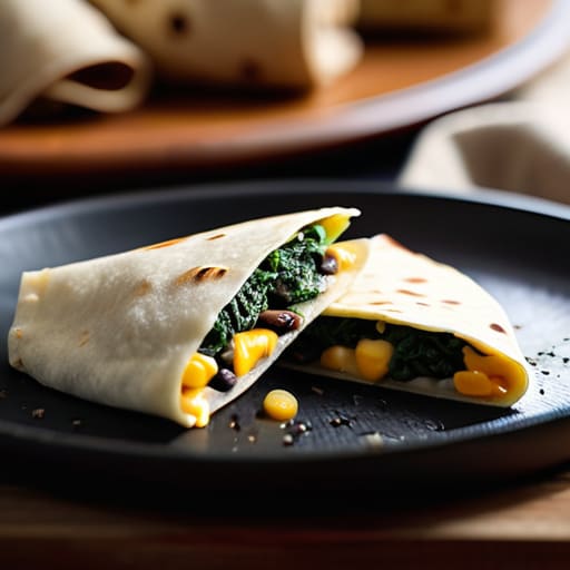 The "Everything but the Kitchen Sink" Quesadilla.
