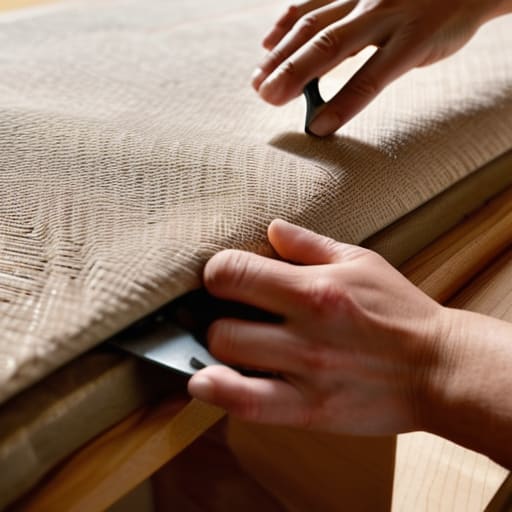 DIY The "No-Sew" Fabric Panel project.