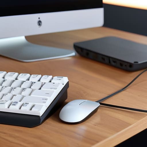 The Single-Cable Docking Station on a desk.