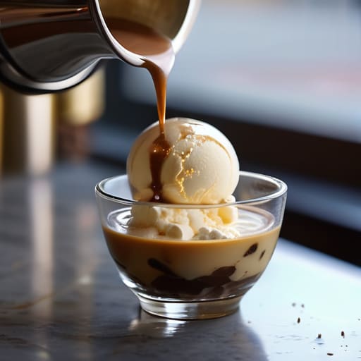 Affogato (The Lazy Person's Fancy Coffee) dessert.