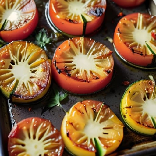 Mediterranean Halloumi and Veggie Roast.