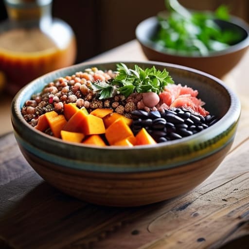 The "Everything in the Pantry" Grain Bowl.