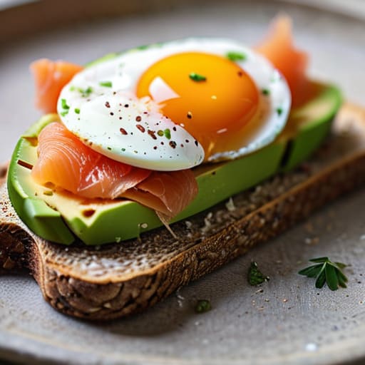 Protein-rich The Upgraded Avocado Toast.
