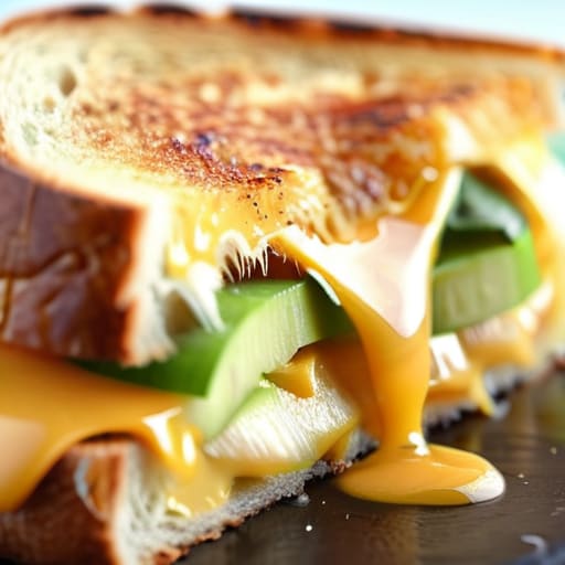 Upgraded Adult Grilled Cheese with sharp cheddar.