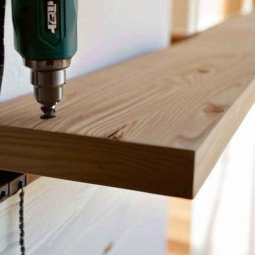 How to install a shelf securely.