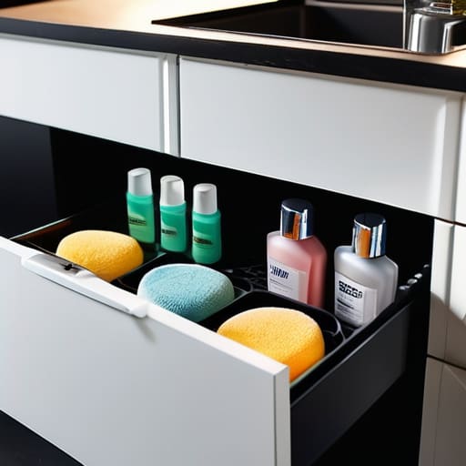 Tips on how to organize under the sink.