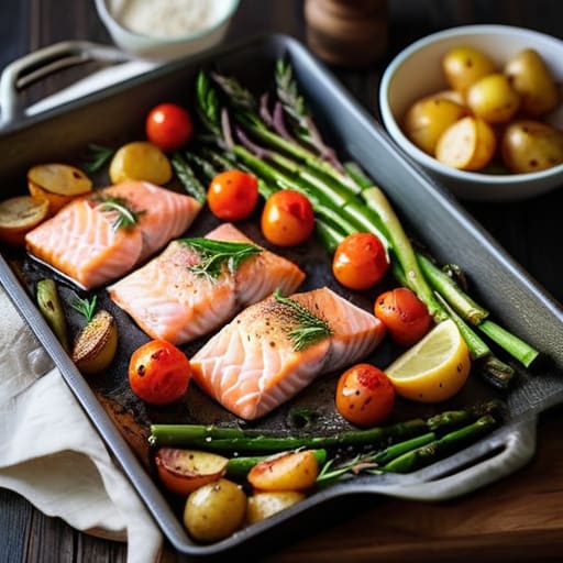 Easy simple sheet pan dinners.