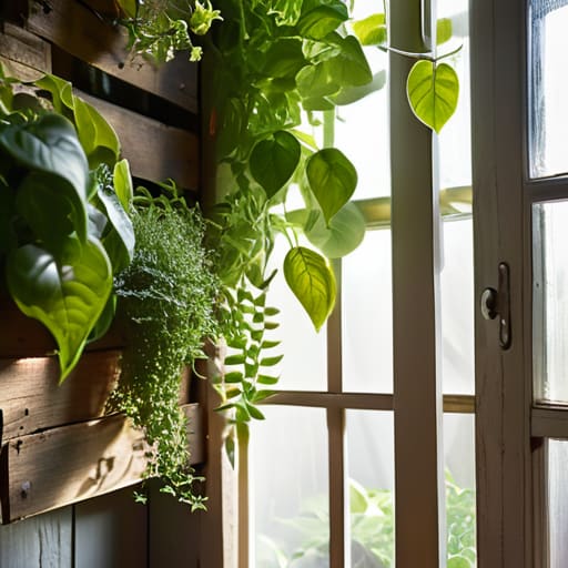 The Vertical Herb Garden on a pallet.