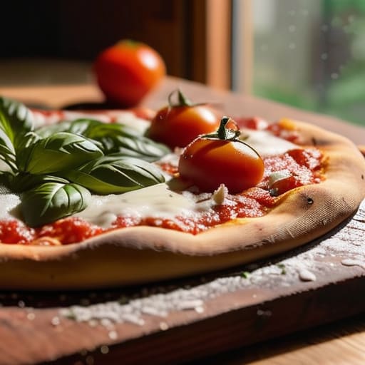 Enjoying The Final Slice of homemade pizza.