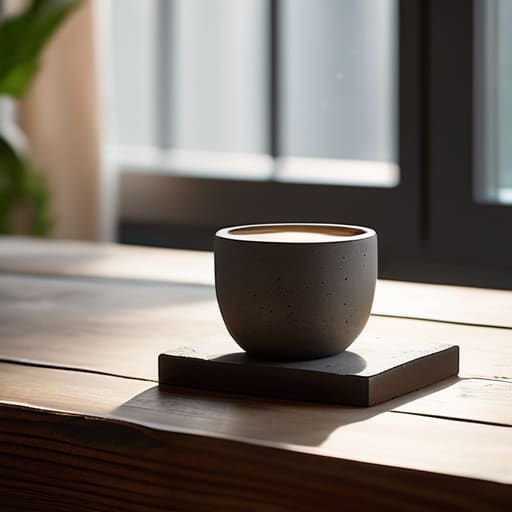 Sturdy concrete Elevated Coasters for side tables.